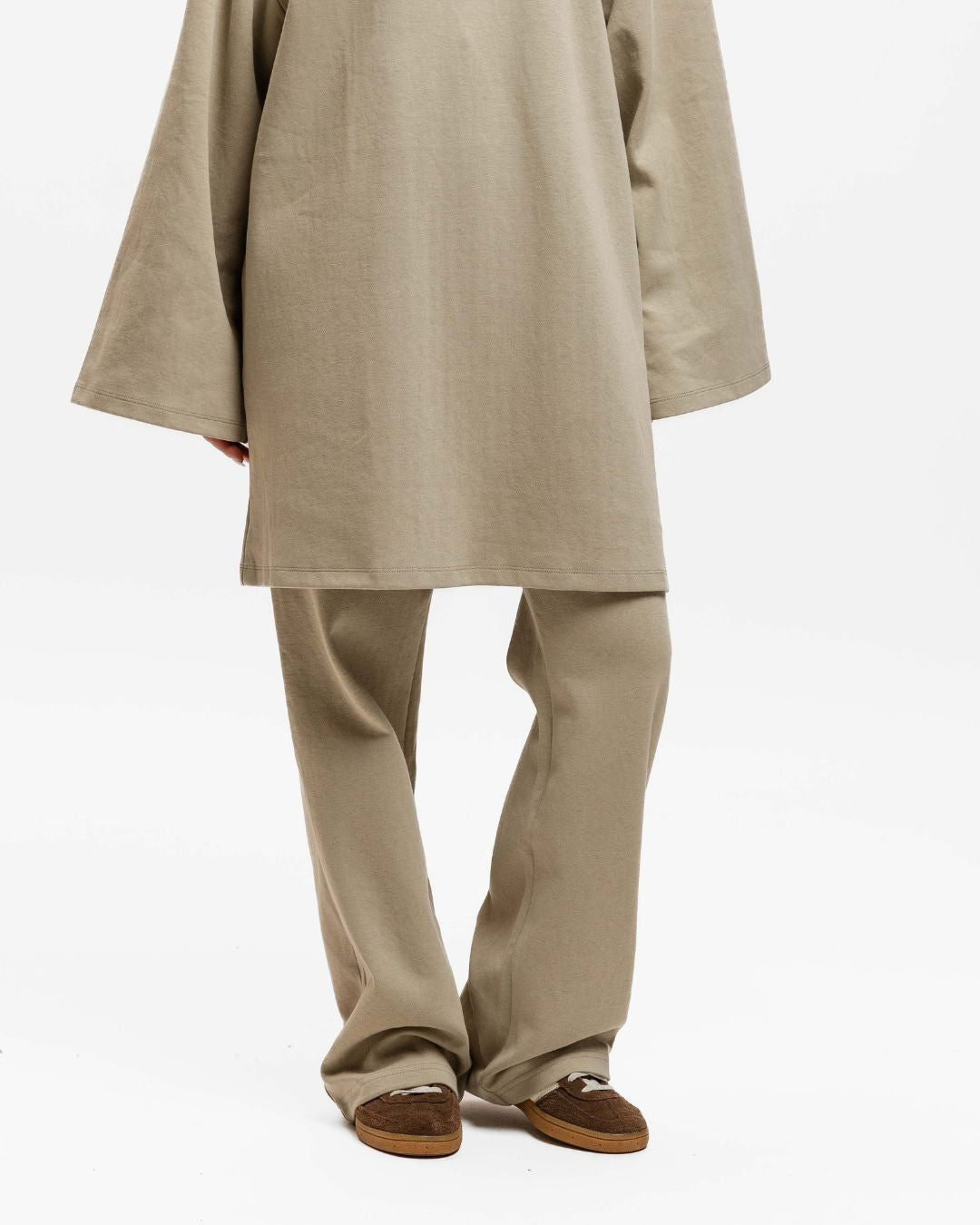 Cotton Joggers Beige