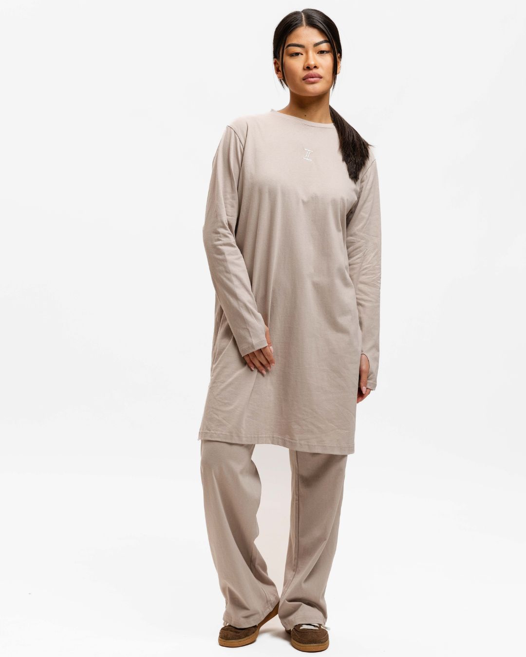 Cotton Training Top Soft Taupe