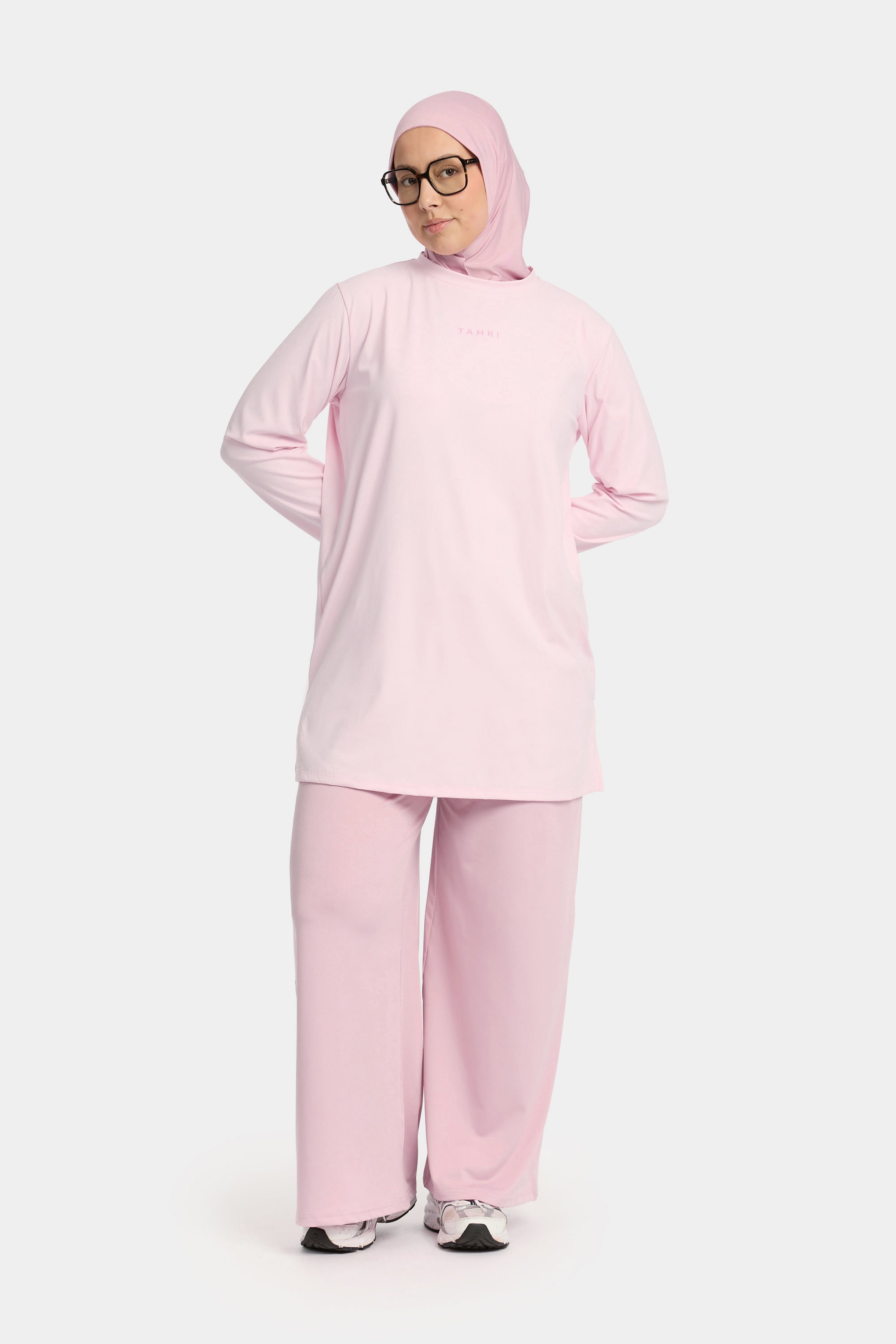 Wide Leg Pants Soft Pink