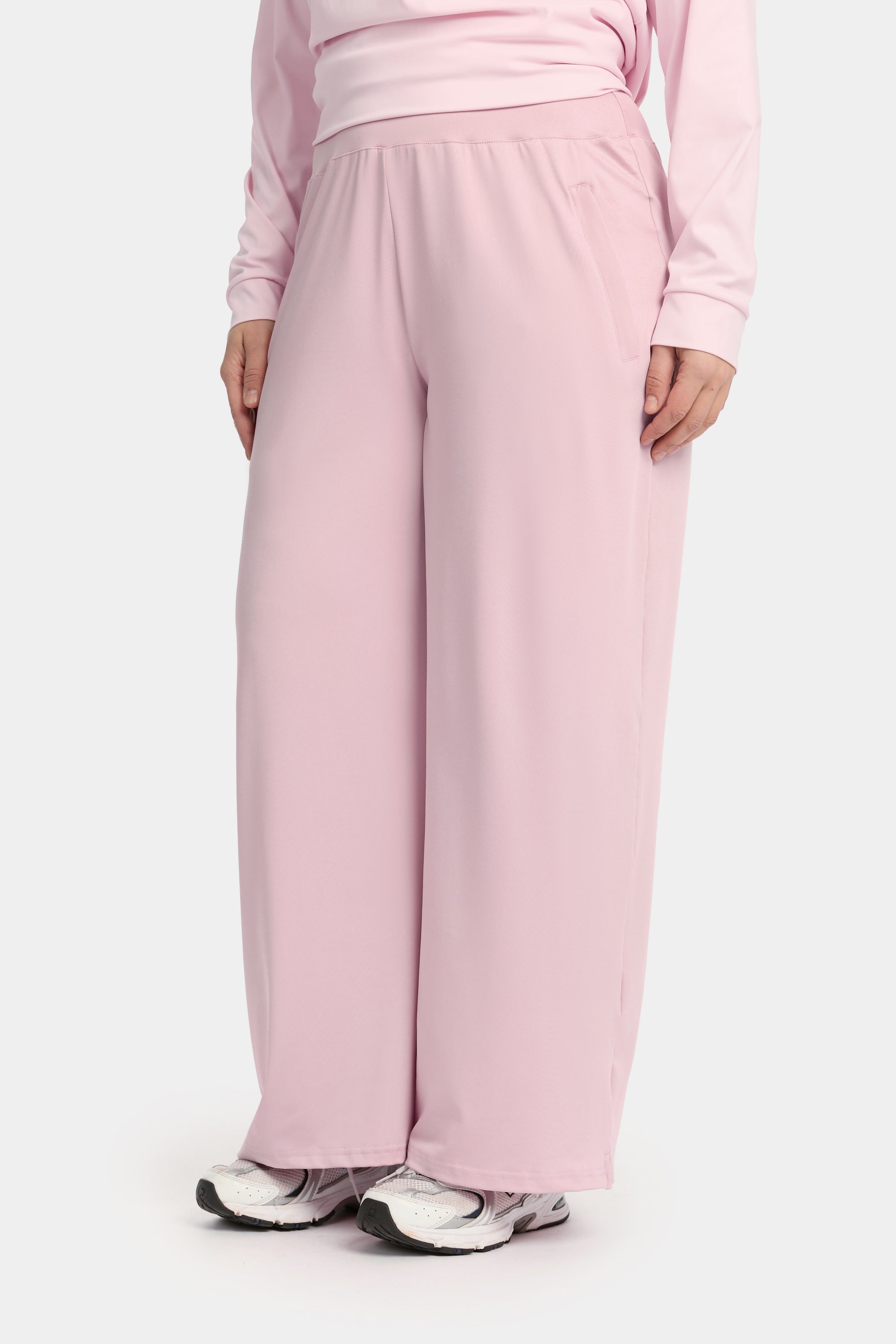 Wide Leg Pants Soft Pink