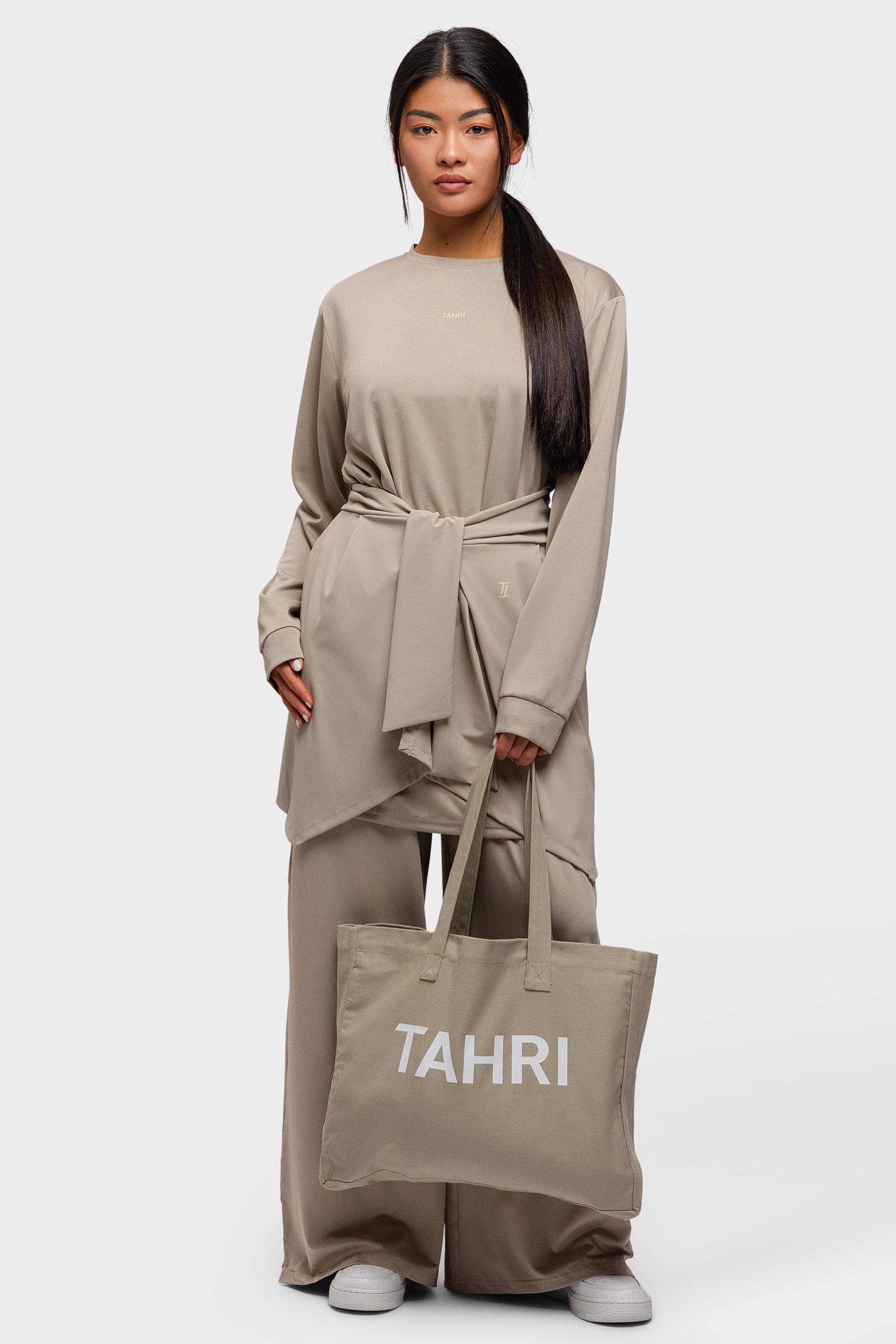 Oversized Tote Bag Soft Taupe