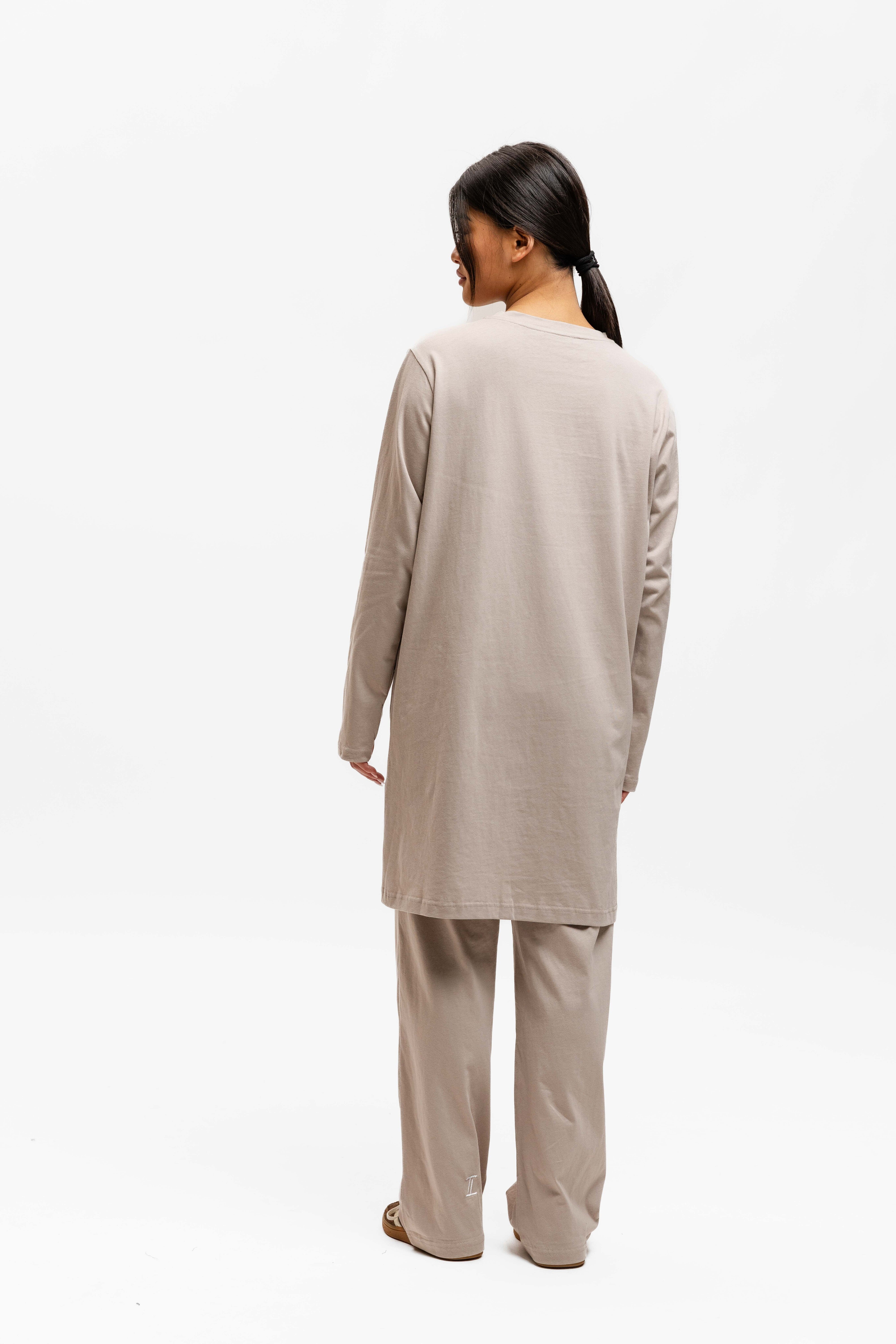 Cotton Training Top Soft Taupe