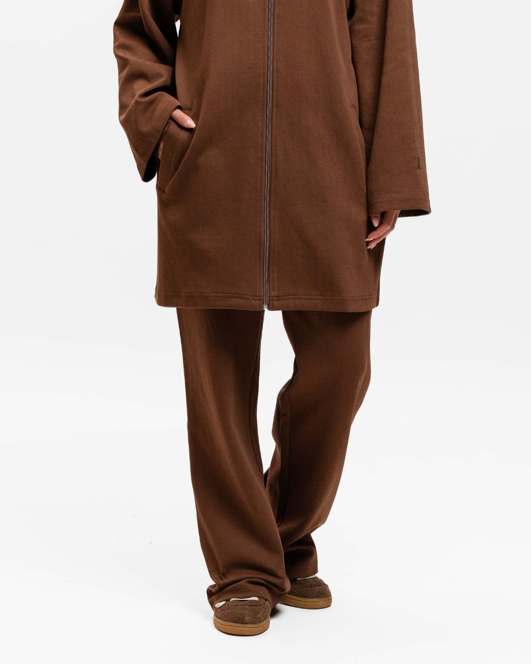 Cotton Joggers Chocolate Brown