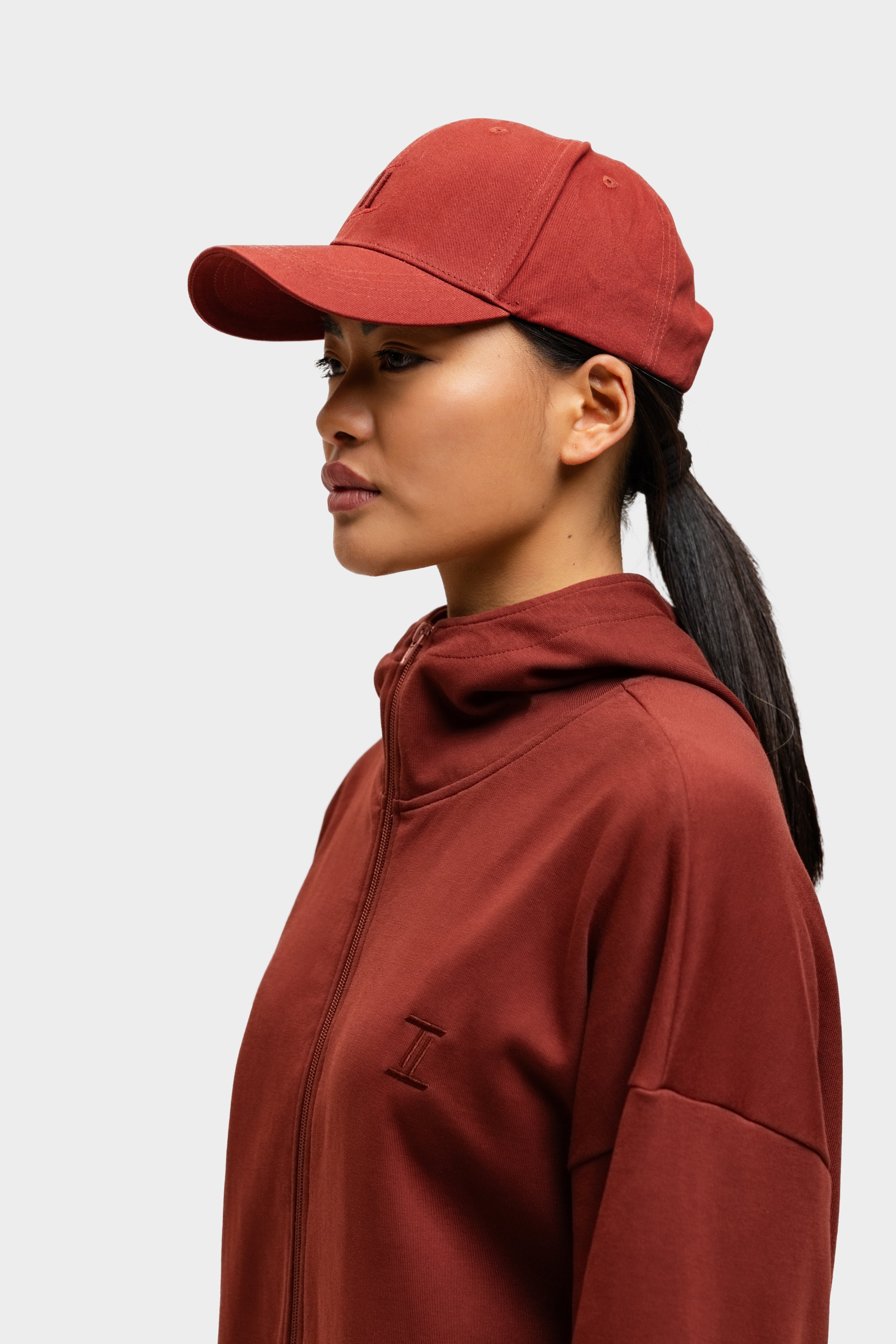 Classic Baseball Cap Cherry Red