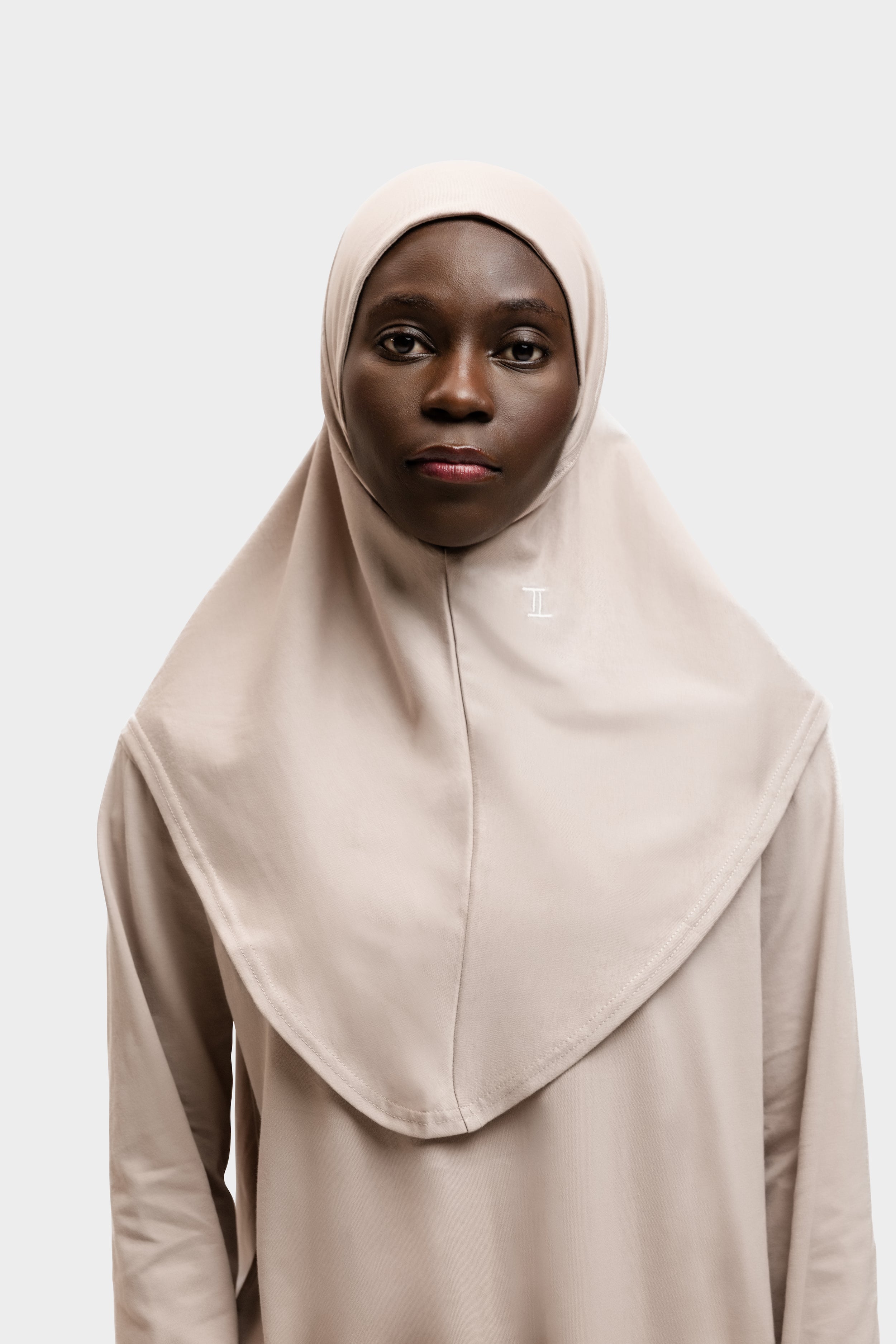 Cotton Sports Hijab Soft Taupe
