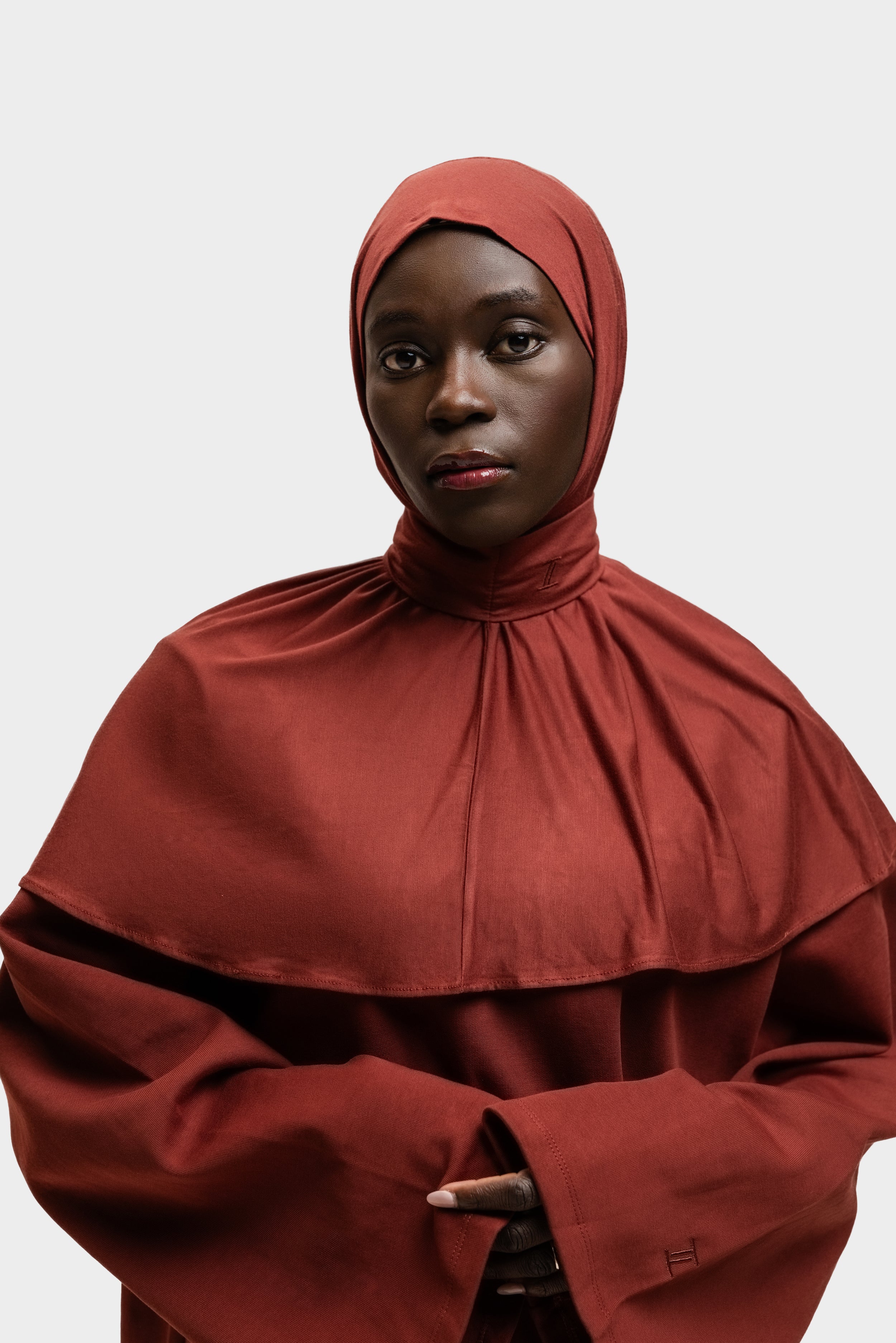 Instant Hijab Cherry Red