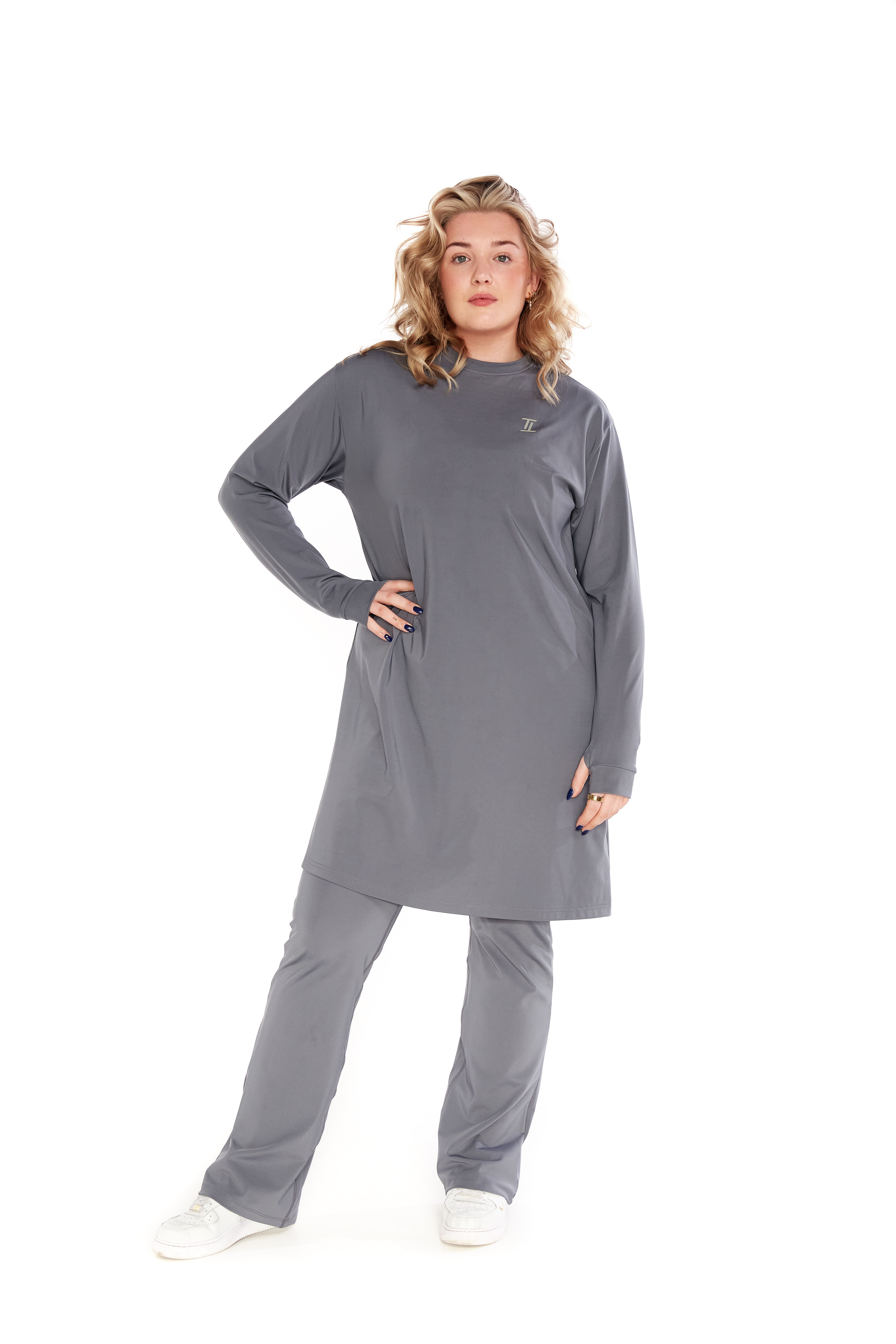 Performance Oversized T-shirt Dark Grey
