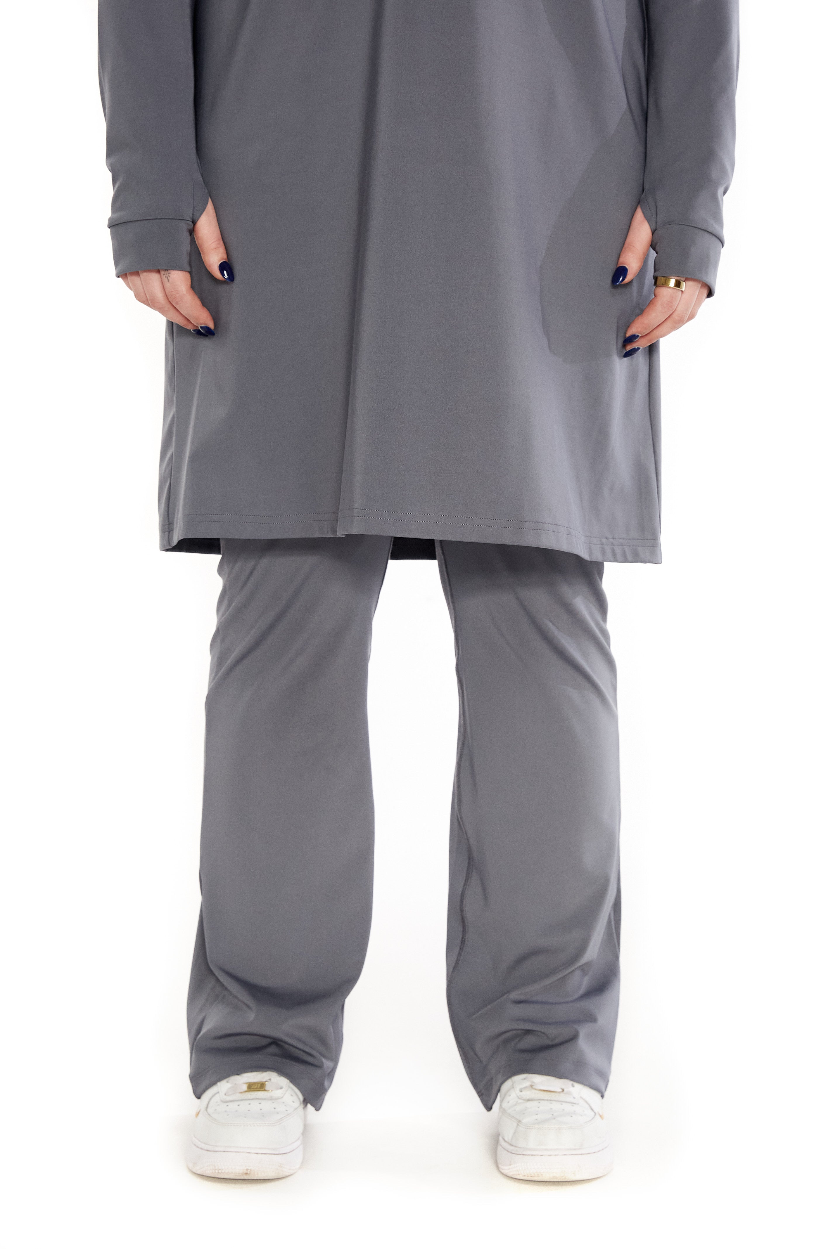 Performance Flared Leggings Dark Grey