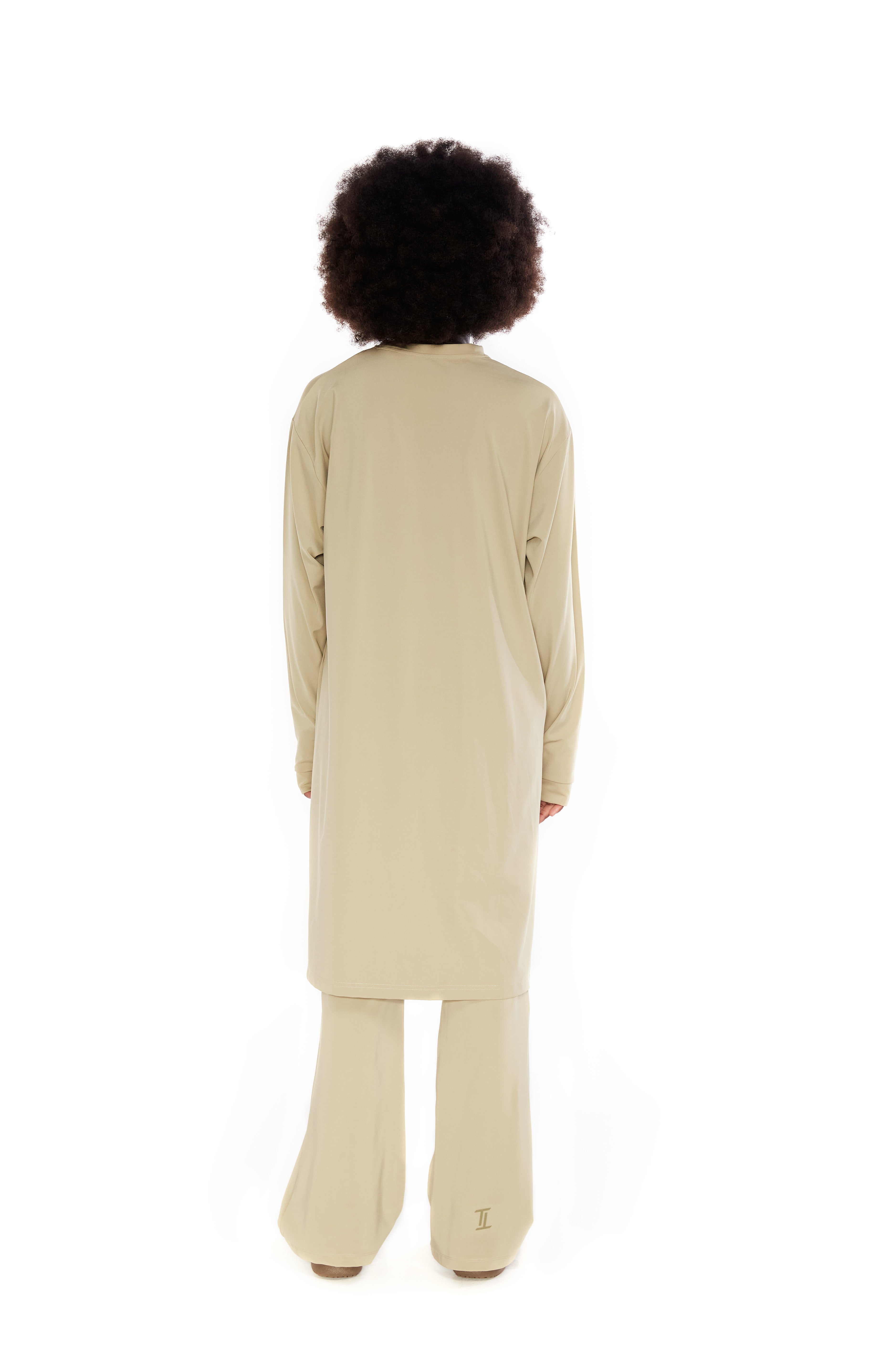 Performance Oversized T-shirt Khaki