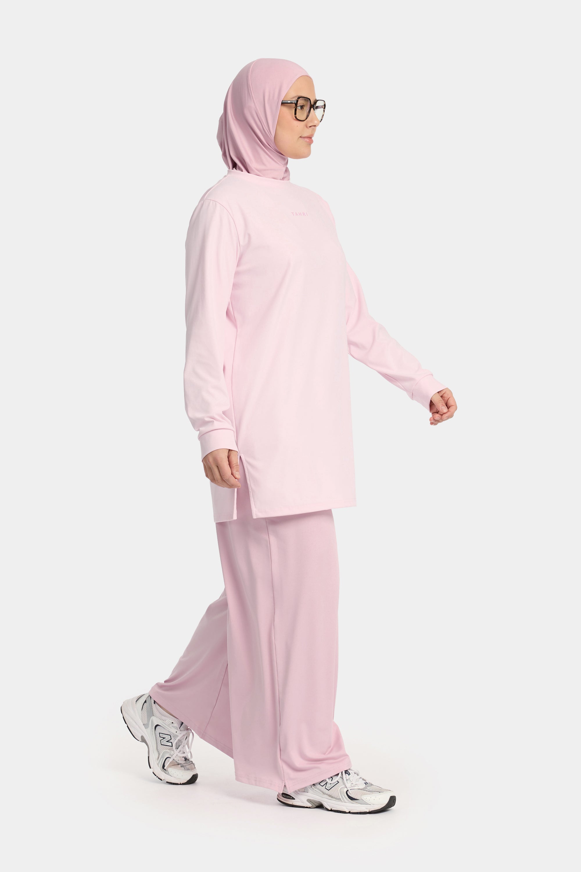 Wide Leg Pants Soft Pink