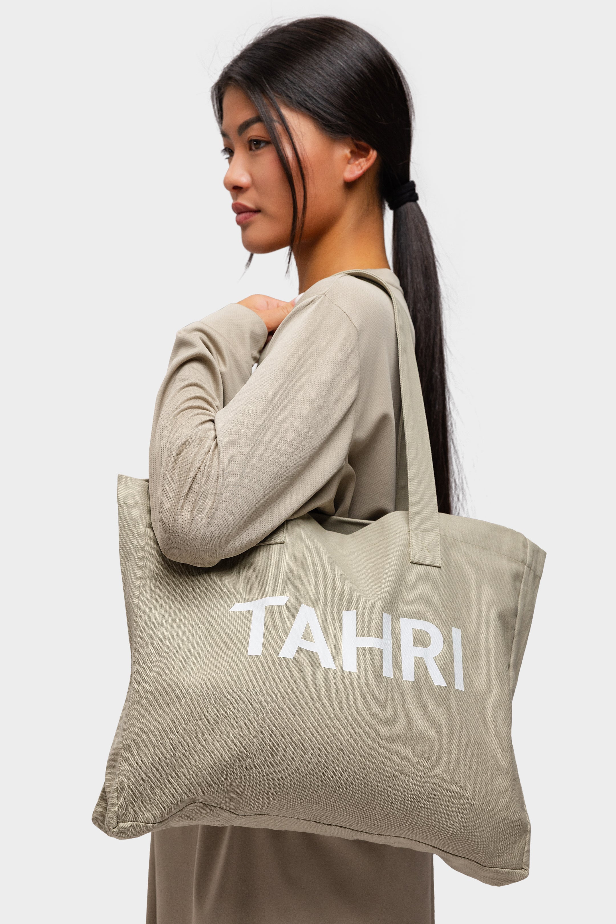 Oversized Tote Bag Soft Taupe