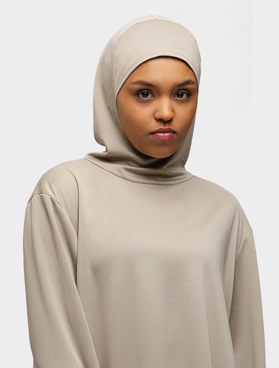 Hijab Top Soft Taupe