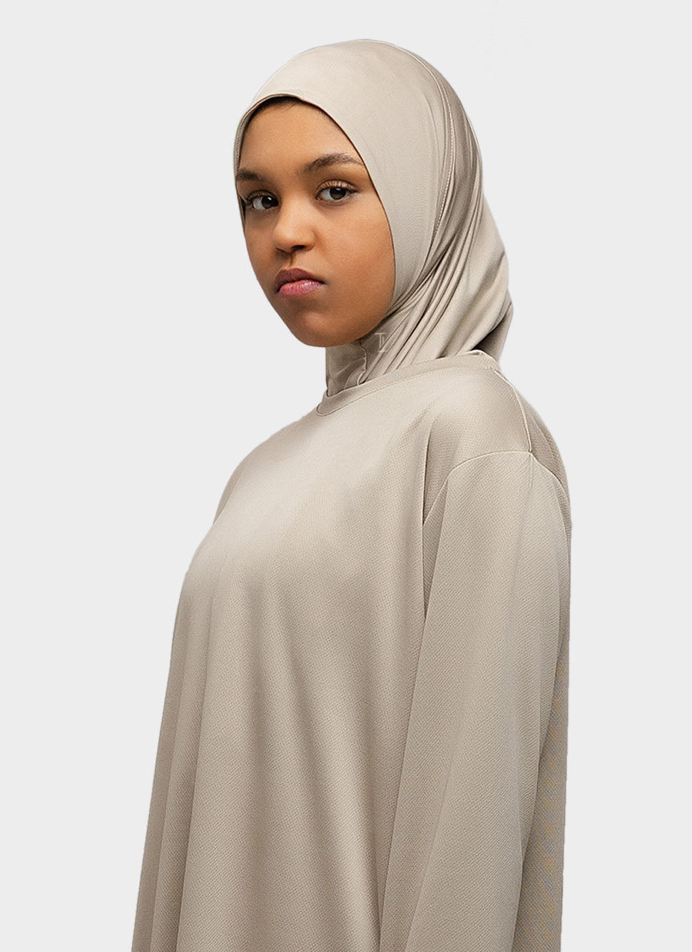 Sports Hijab Soft Taupe