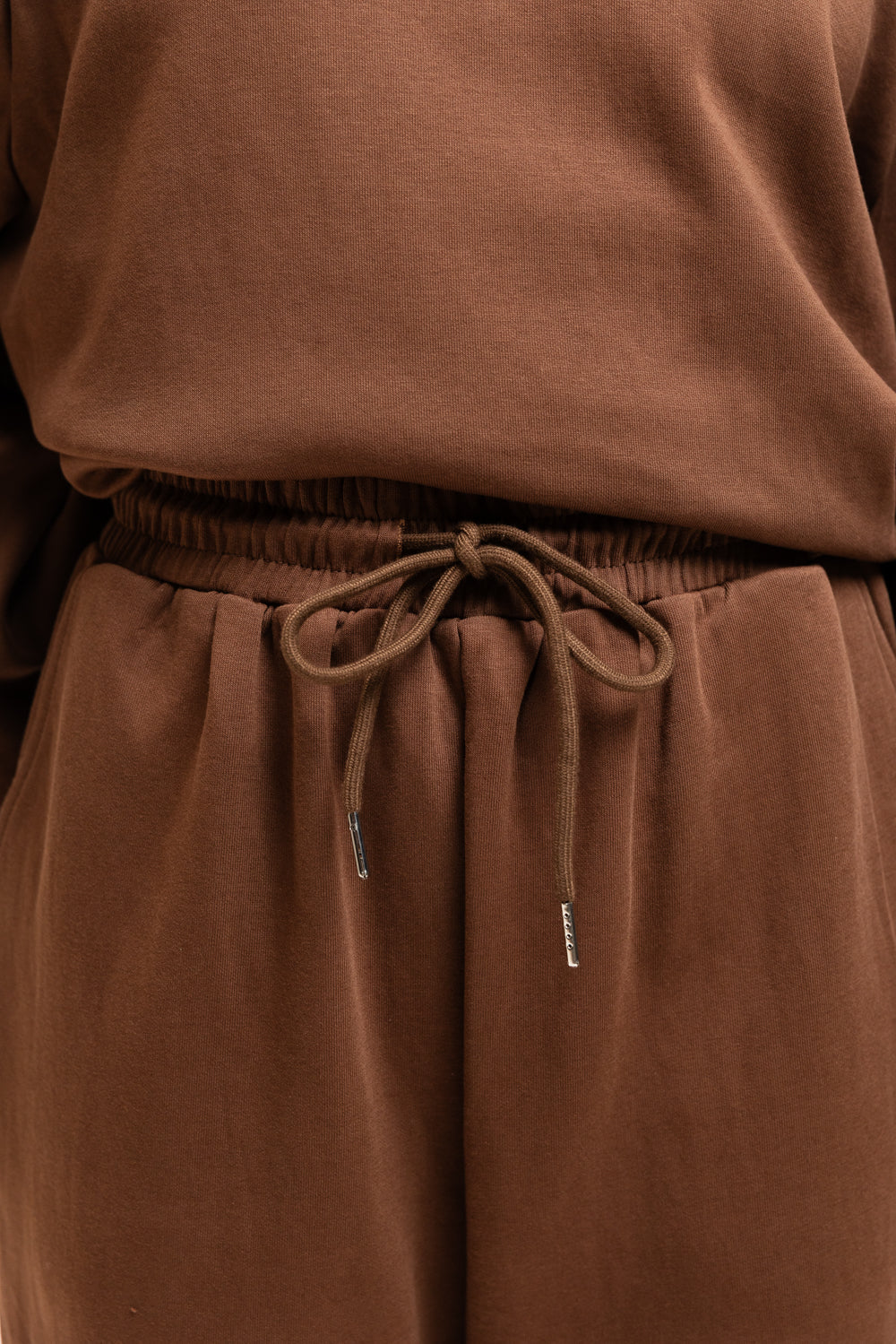 Cotton Joggers Chocolate Brown