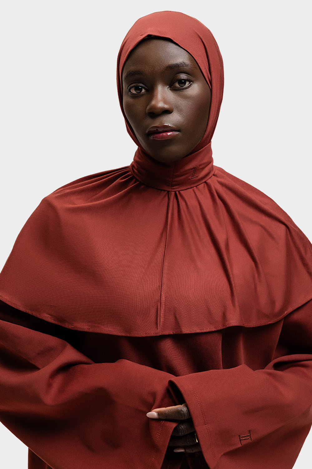 Instant Hijab Cherry Red