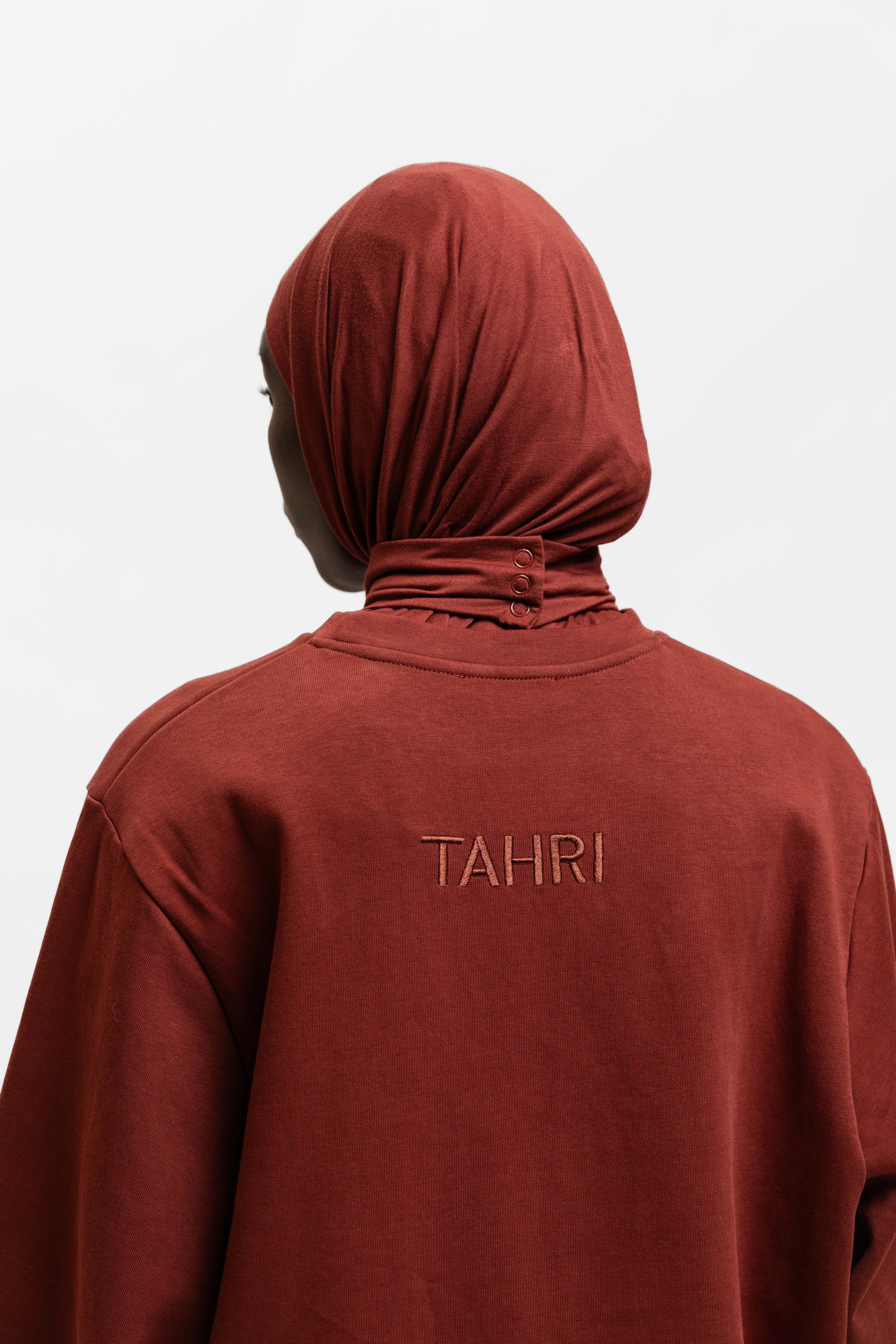 Instant Hijab Cherry Red