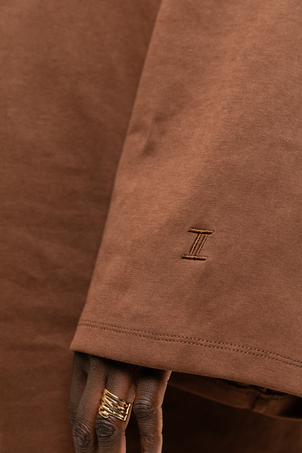 Cotton Oversized T-Shirt Chocolate Brown