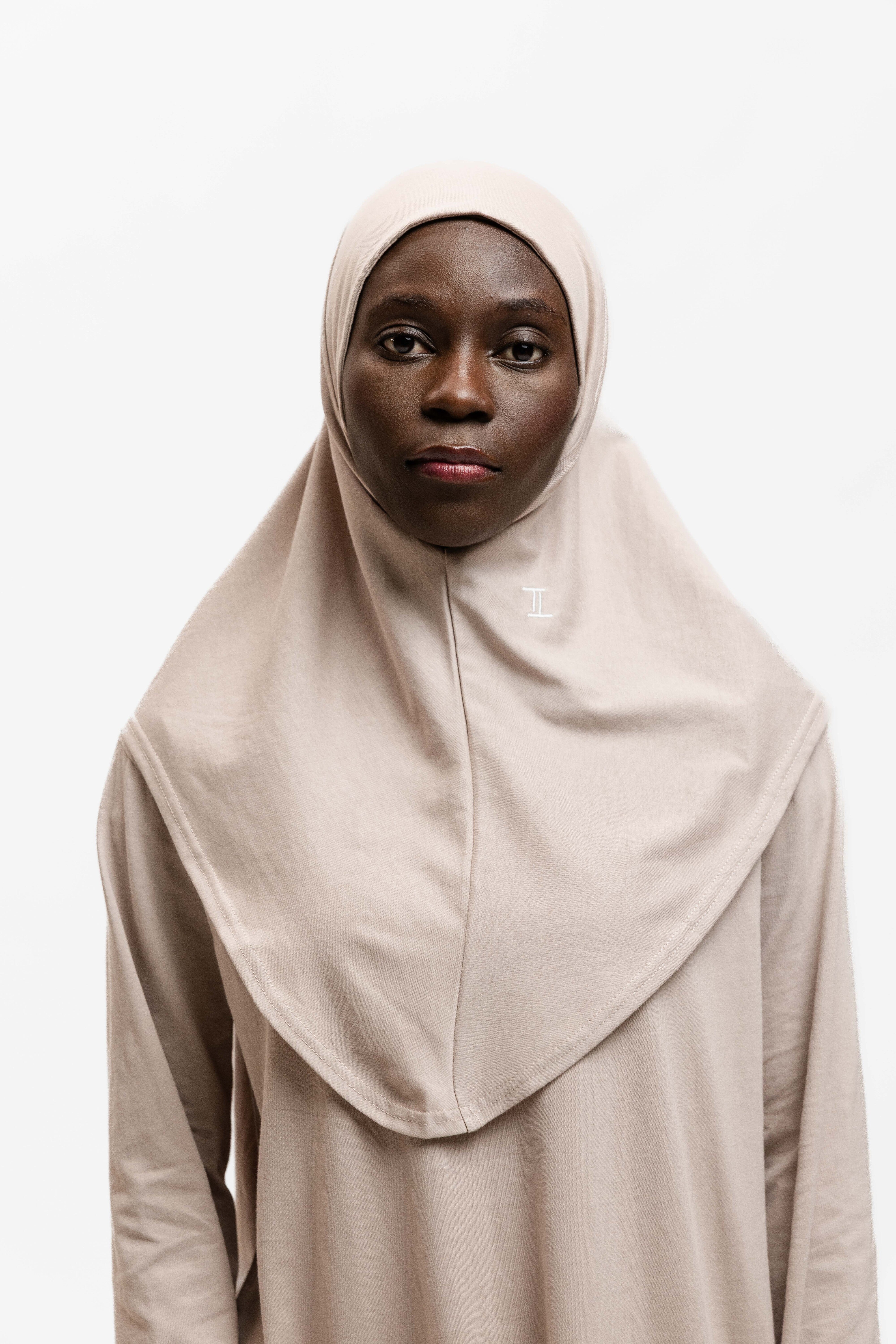 Cotton Sports Hijab Soft Taupe