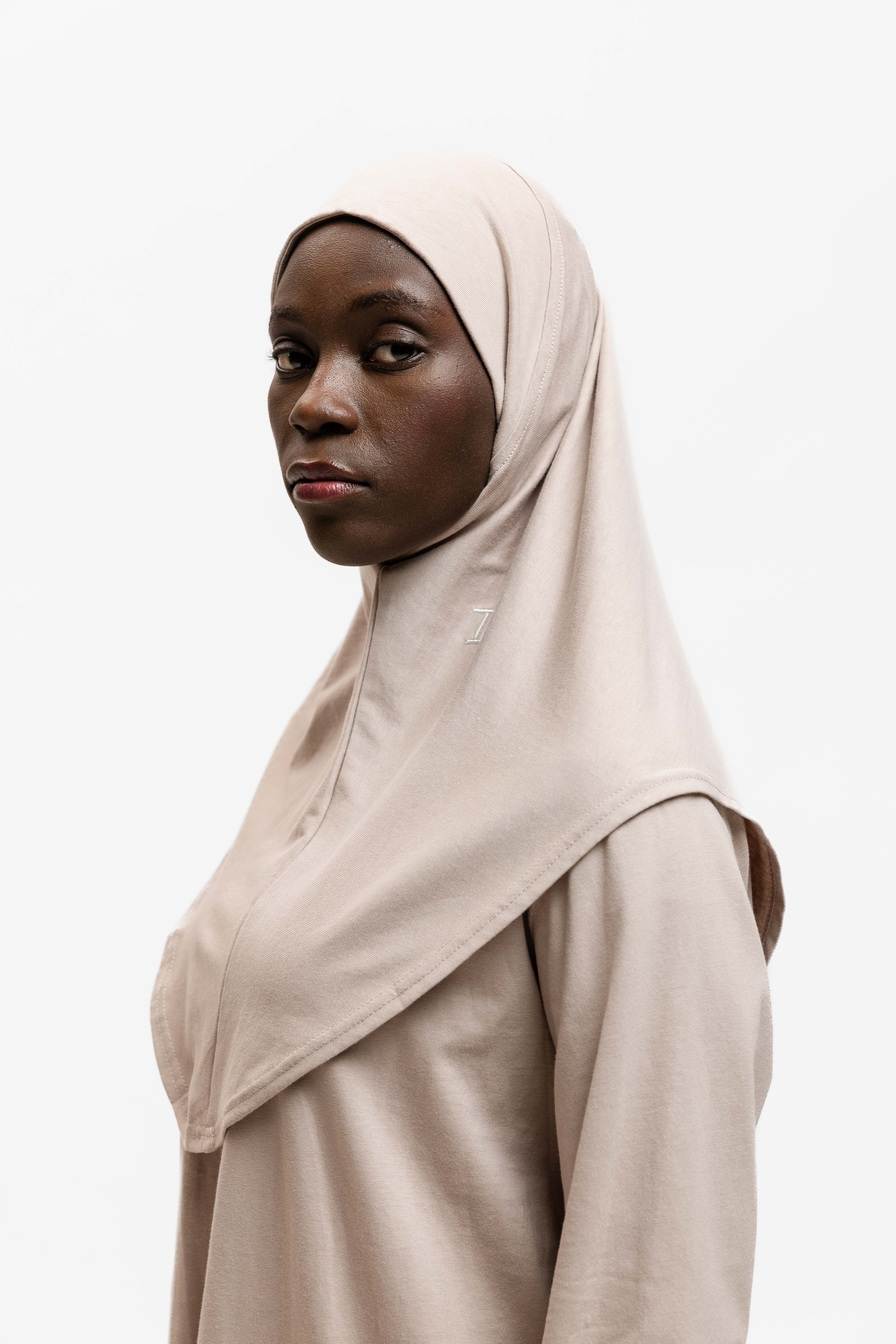 Cotton Sports Hijab Soft Taupe
