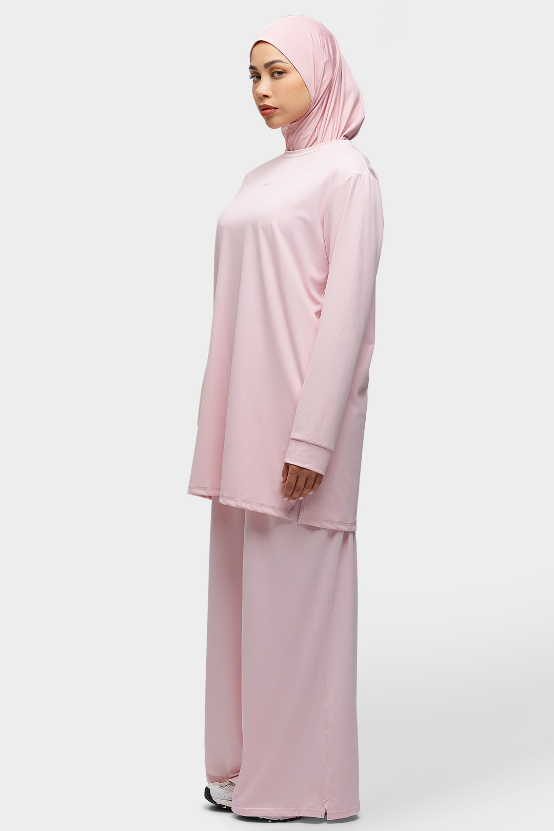 Wide Leg Pants Soft Pink