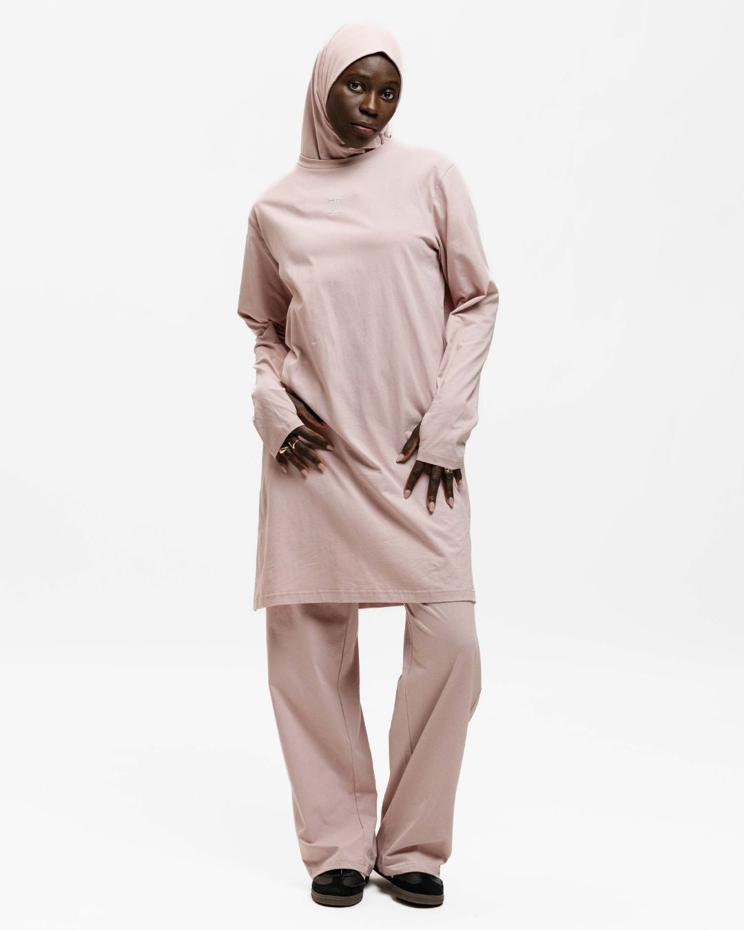 Cotton Training Top Greyish Pink