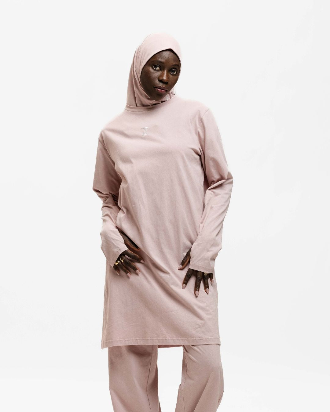 Cotton Training Top Greyish Pink