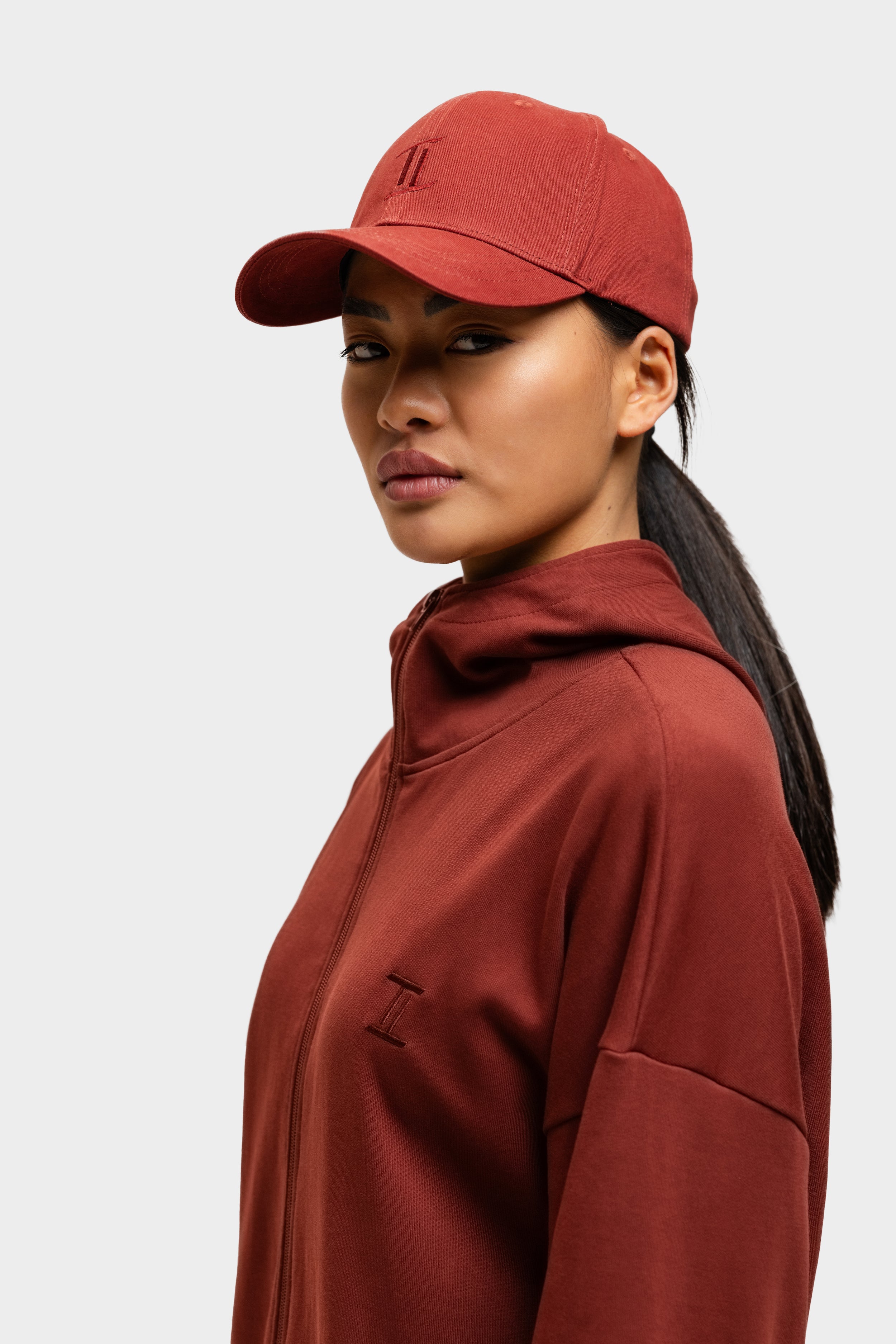 Classic Baseball Cap Cherry Red
