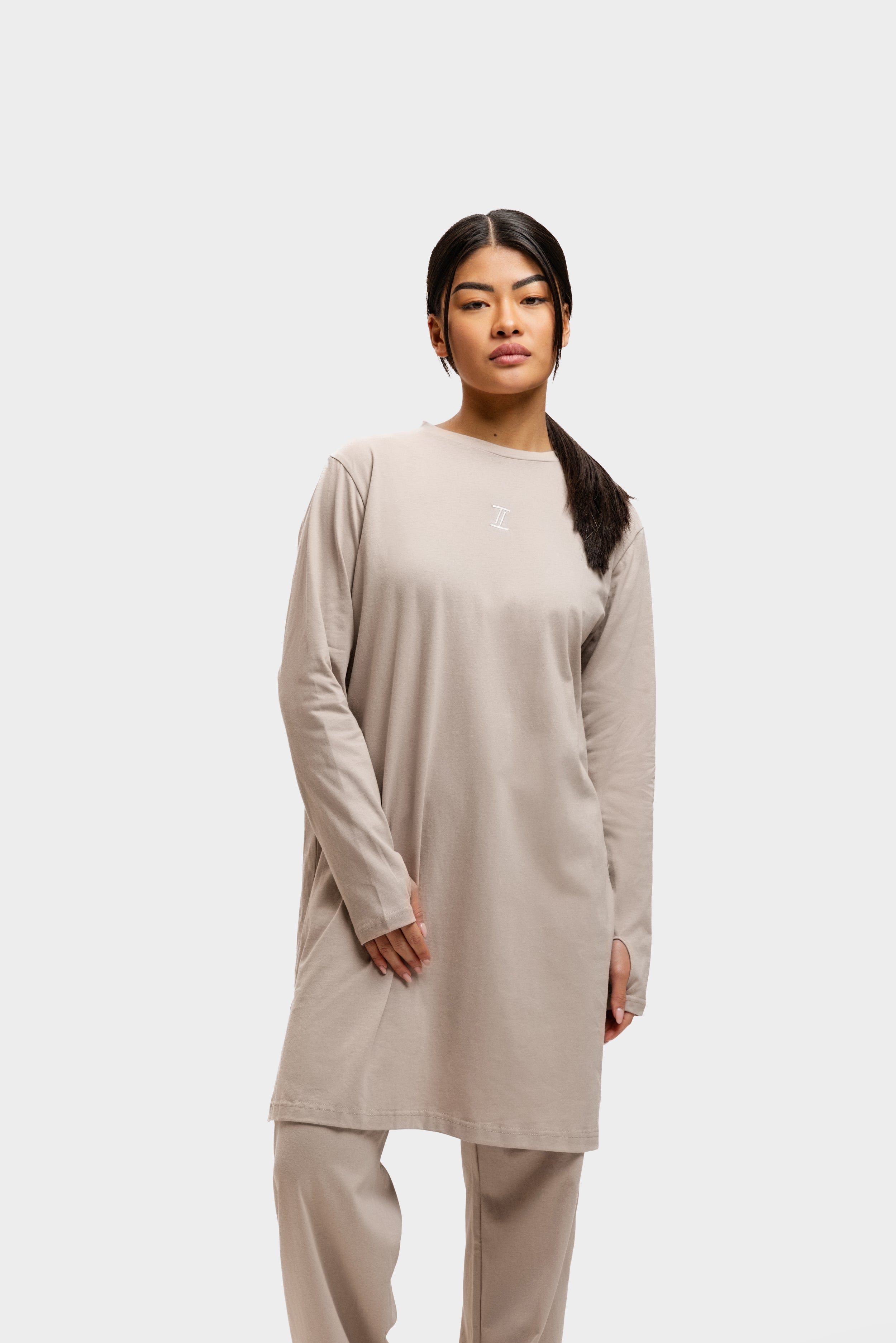 Cotton Training Top Soft Taupe