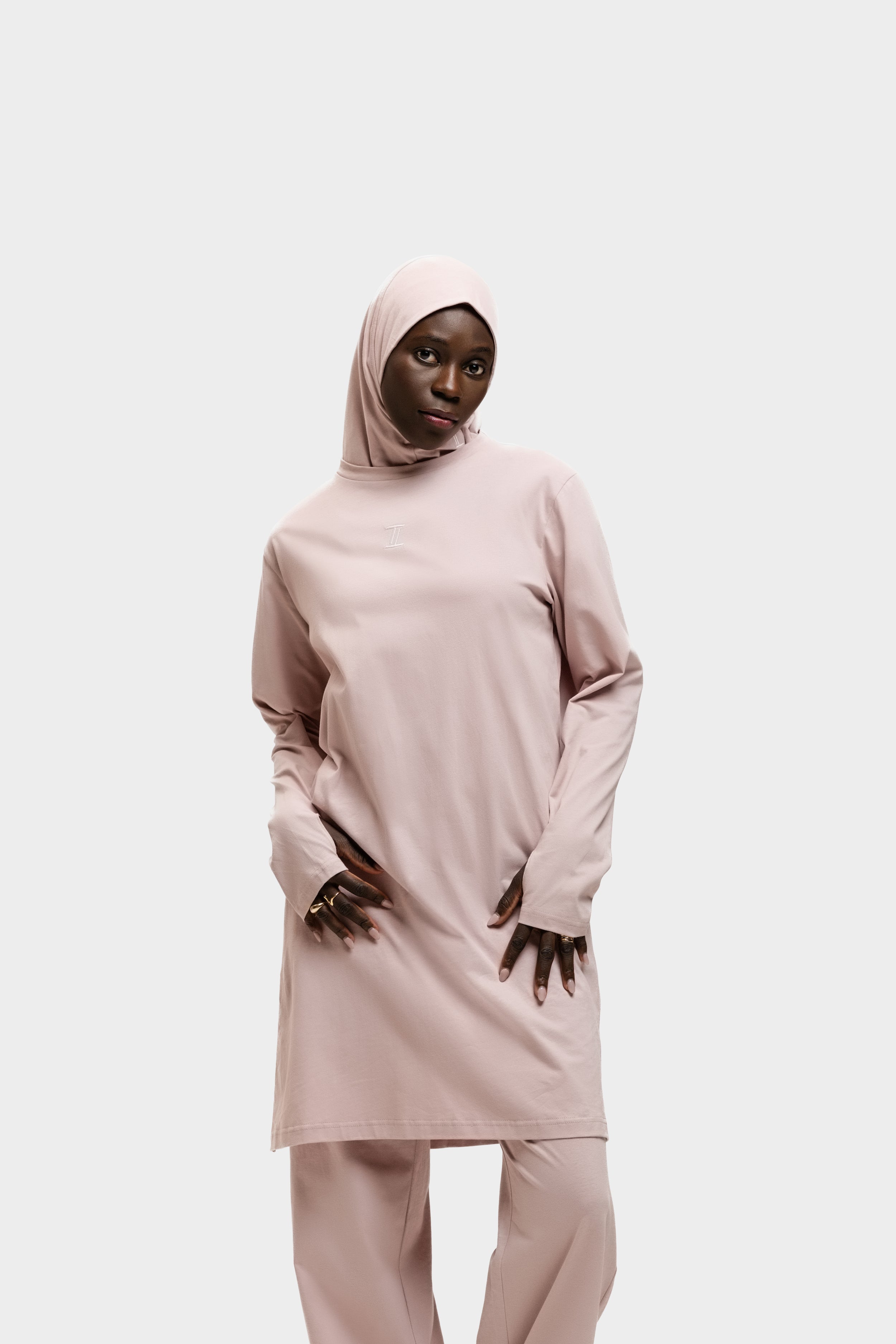 Cotton Training Top Greyish Pink